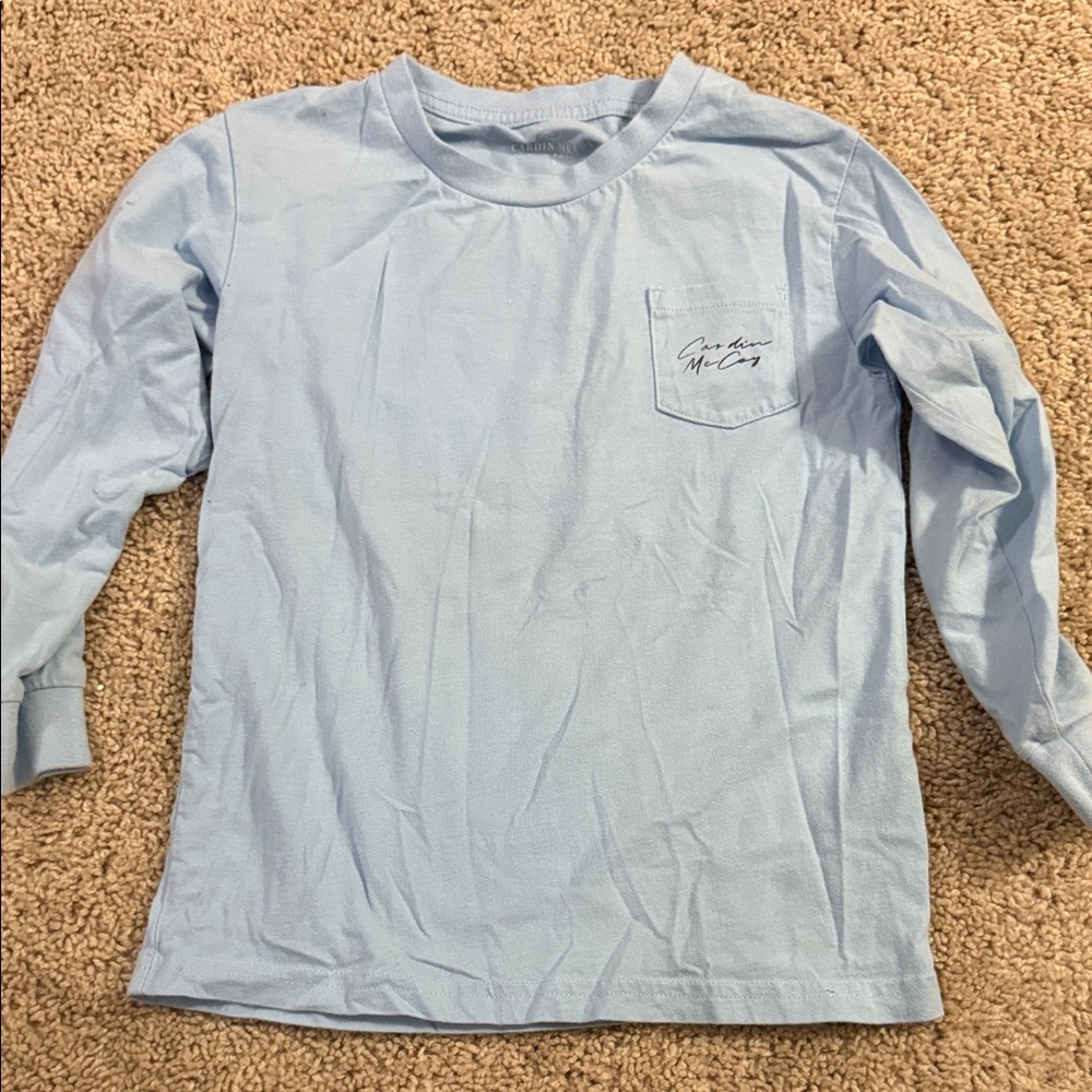 Men's Sky Blue Long Sleeve Tee